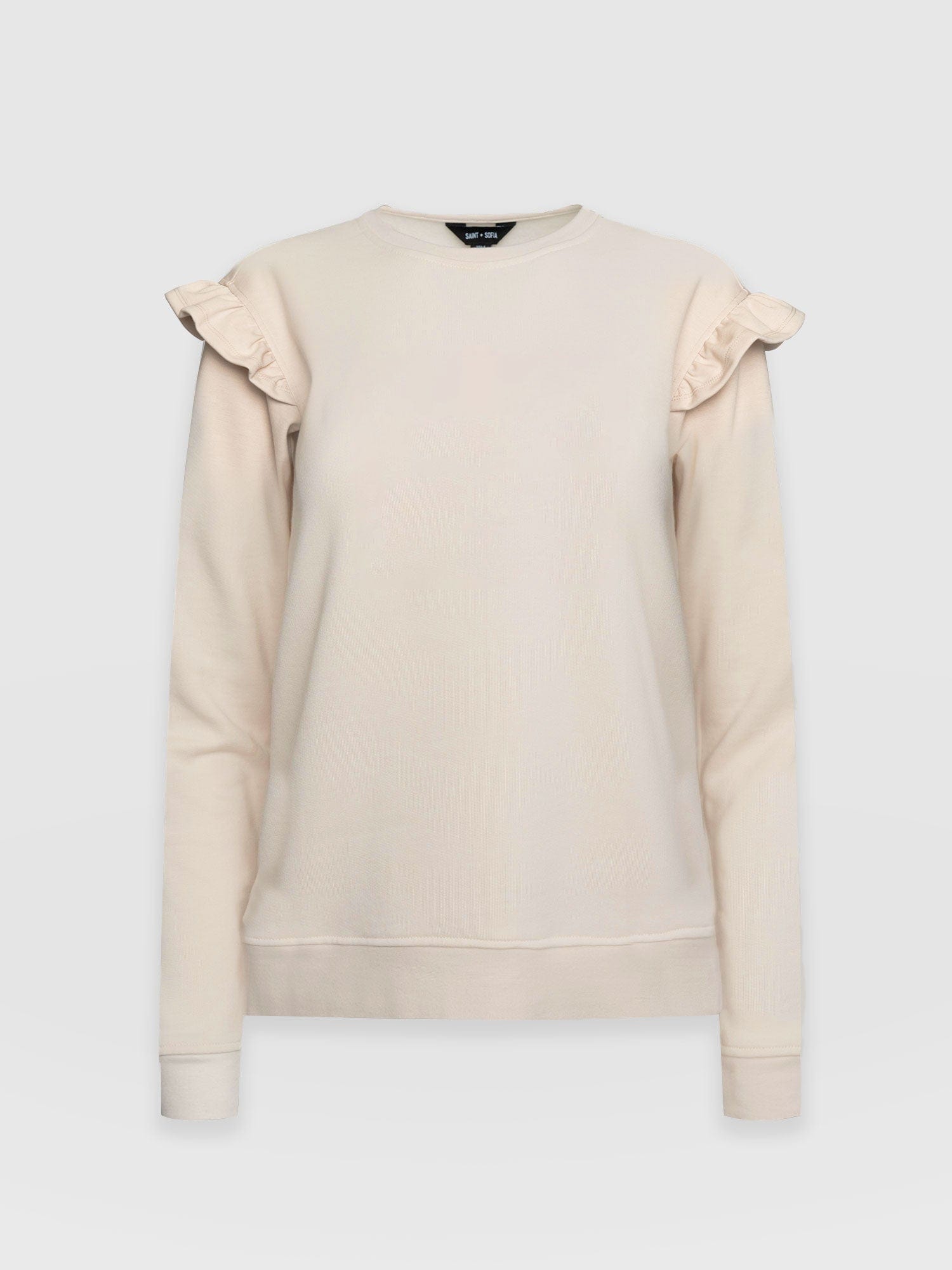 Bea Frill Sweater Cream - Women's Sweaters | Saint + Sofia® EU